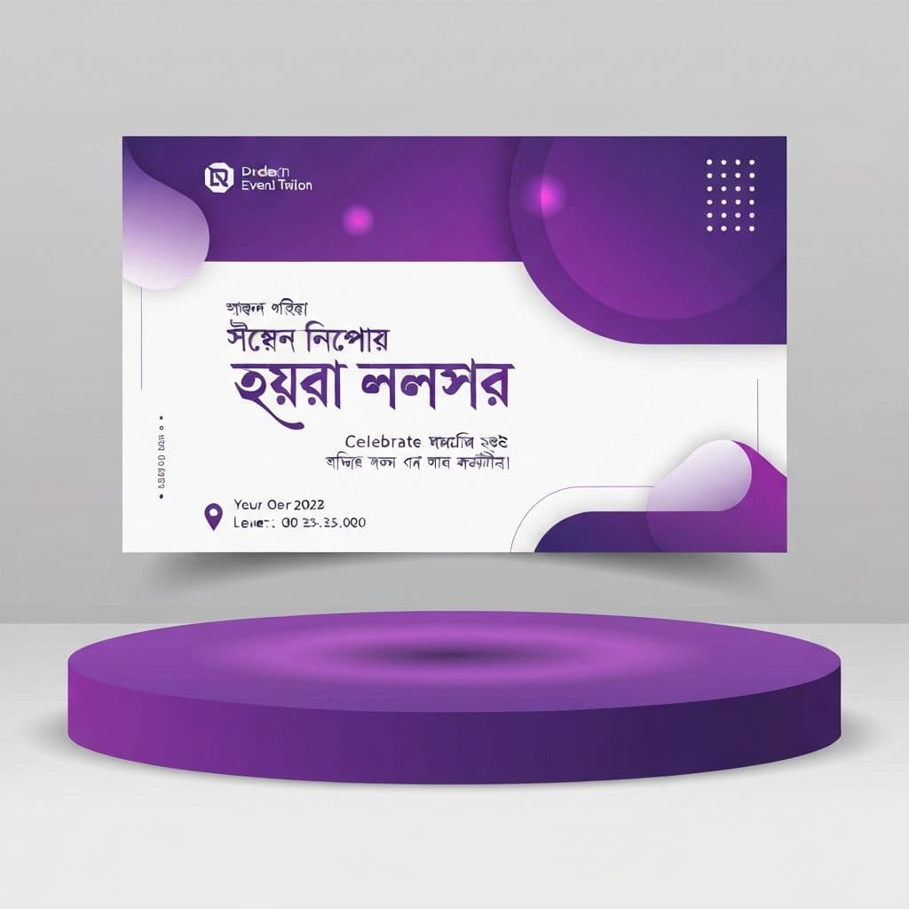 Professional event banner example